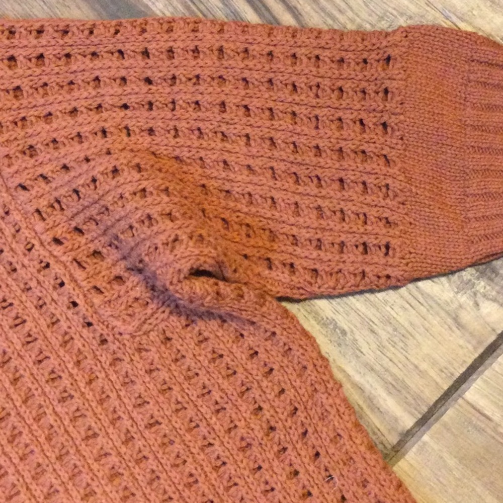 Lucky Brand 3/4 length sleeve open knit sweater - Picture 3 of 4